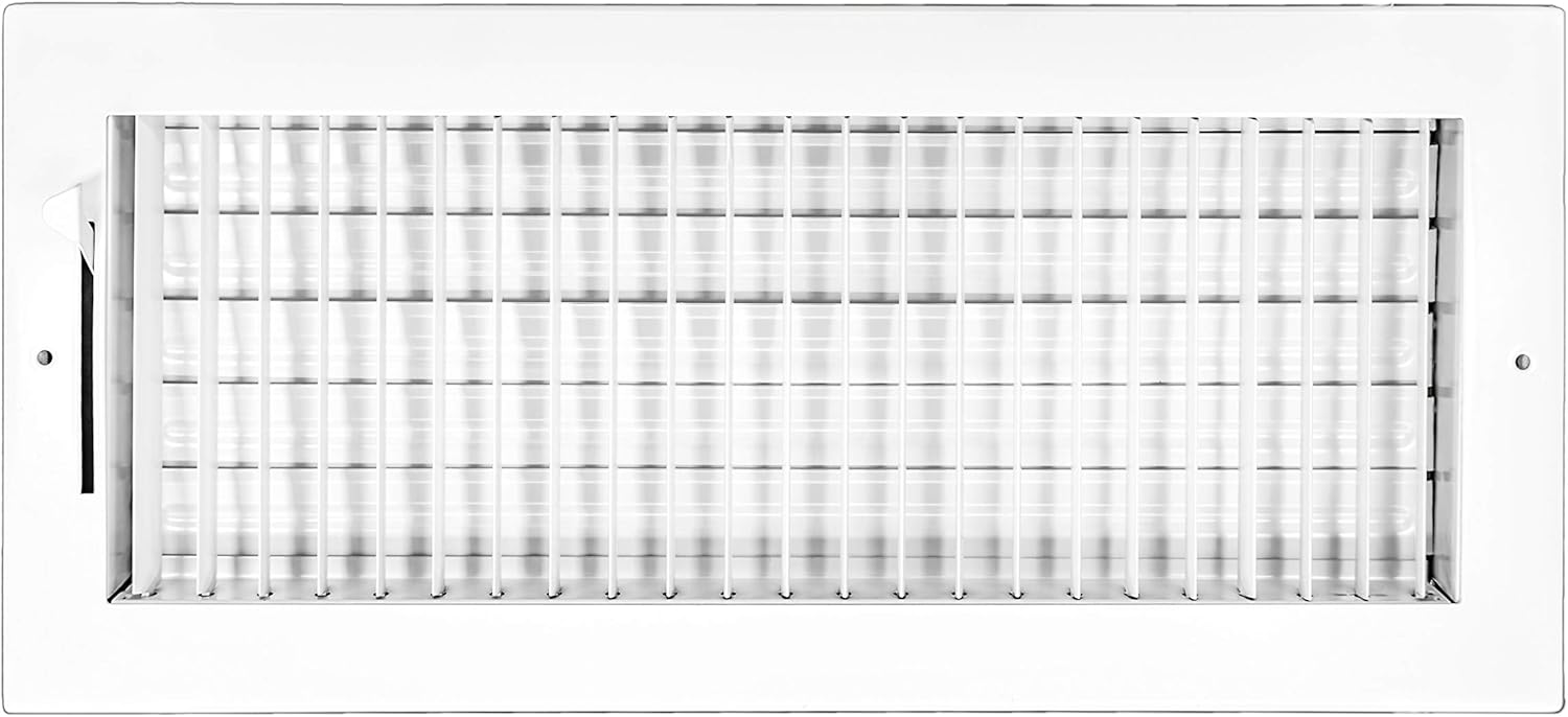 Venti Air 16 X 8 Single Deflection, Adjustable Air Supply Diffuser/Register - HVAC Vent Cover - Sidewall or Ceiling (Outer Dimension: 18.875w X 10h) (2-3 Business Day Delivery)