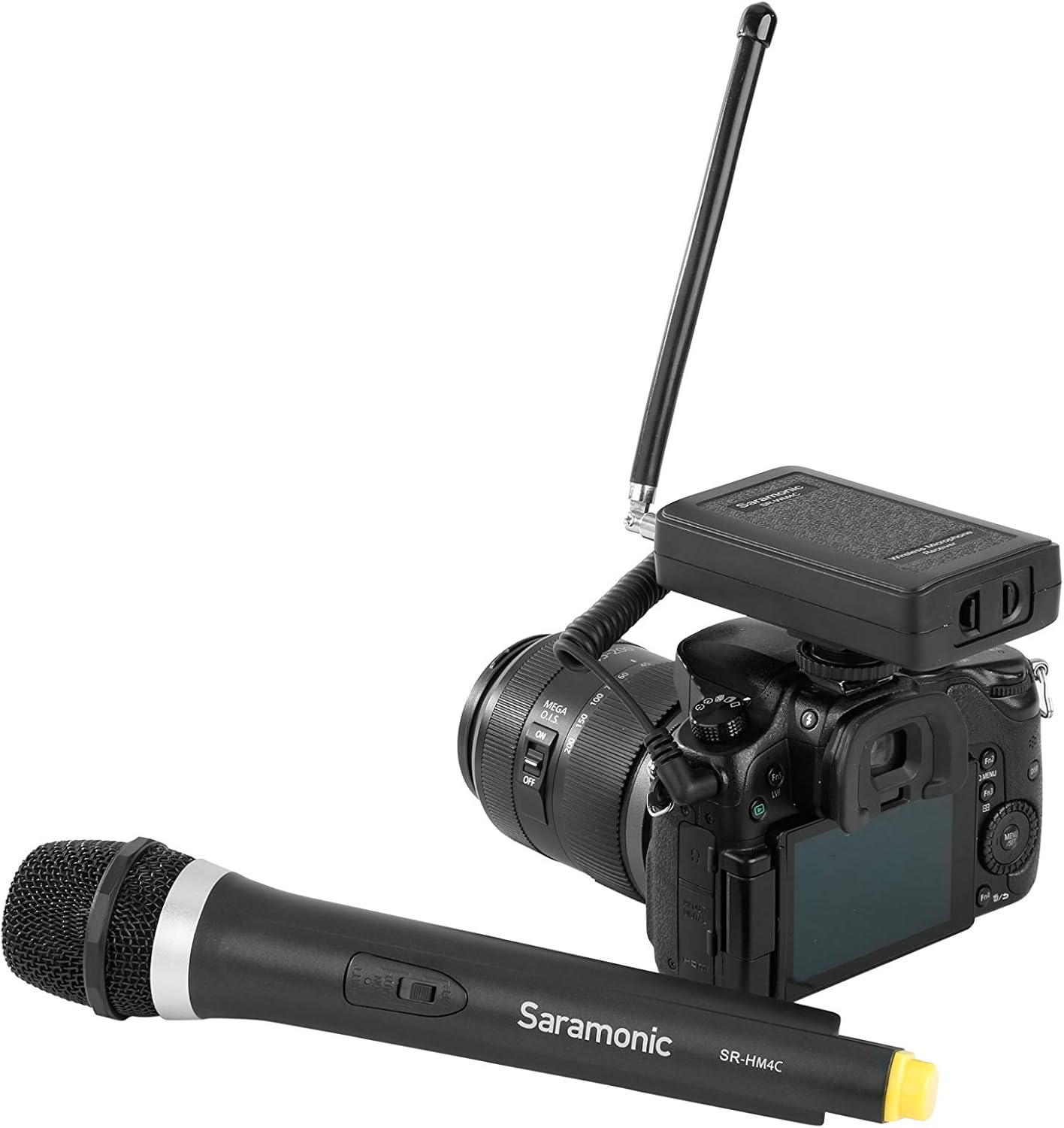 Amazing 🔥 Saramonic Wireless VHF Handheld Microphone System with Camera-Mountable Receiver (SR-WM4CA) New Product Saramonic Wireless VHF Handheld Microphone System with Camera-Mountable Receiver (SR-WM4CA)