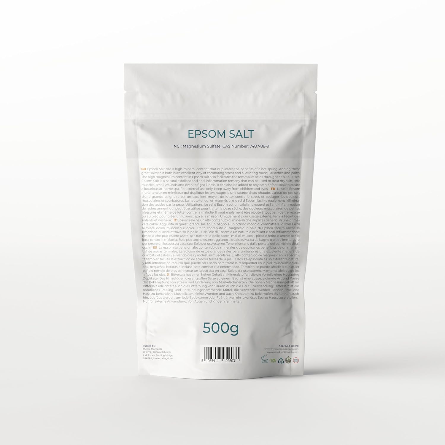 Epsom Fine Bath Salts 500g