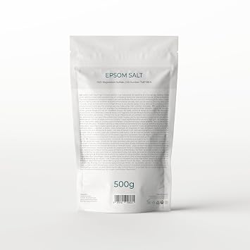 Mystic Moments | Epsom Fine Bath Salts | 500g | Magnesium Sulphate