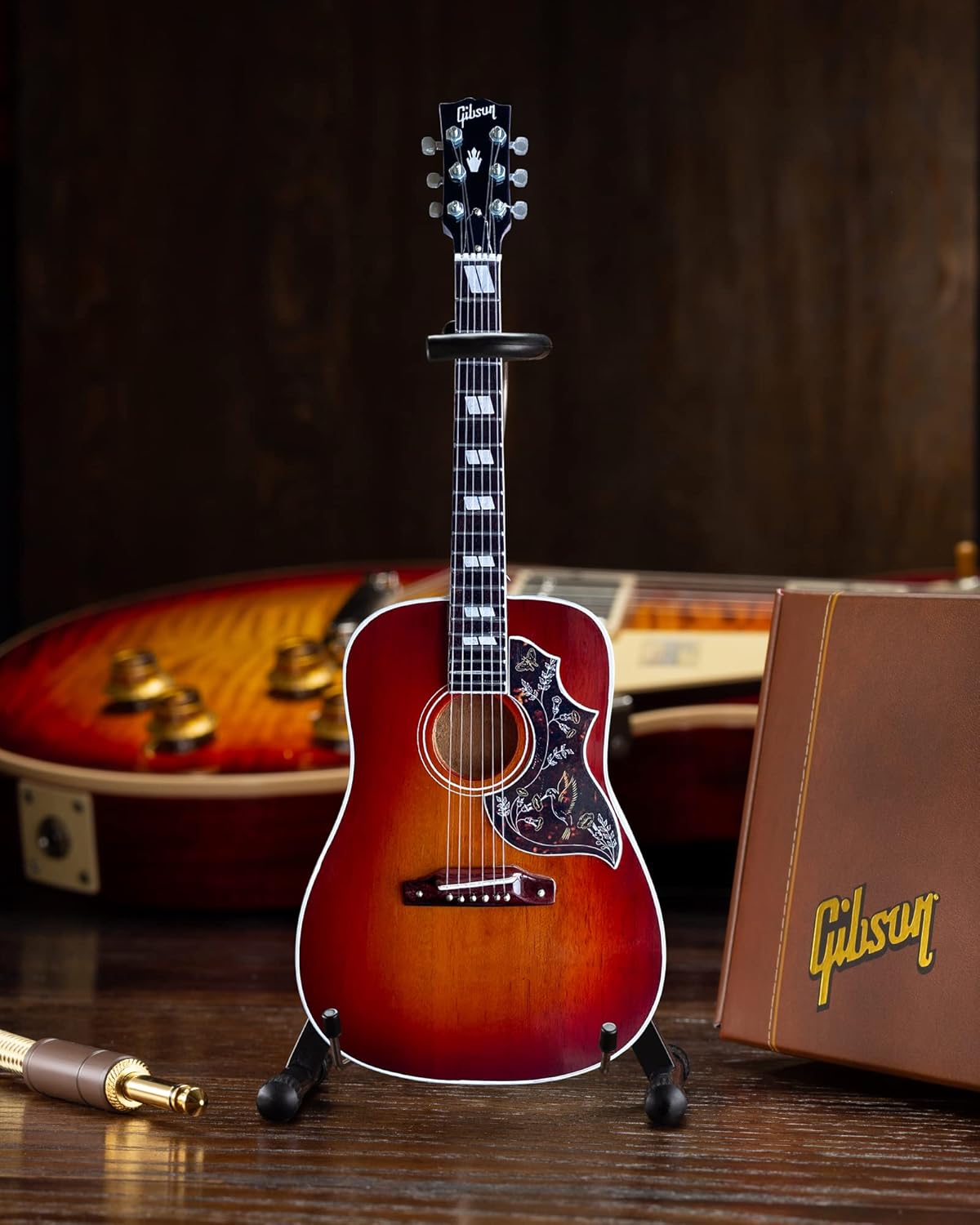 Acoustic Guitar Miniature Model - Heritage Cherry Sunburst Miniature Guitar Replica Collectible