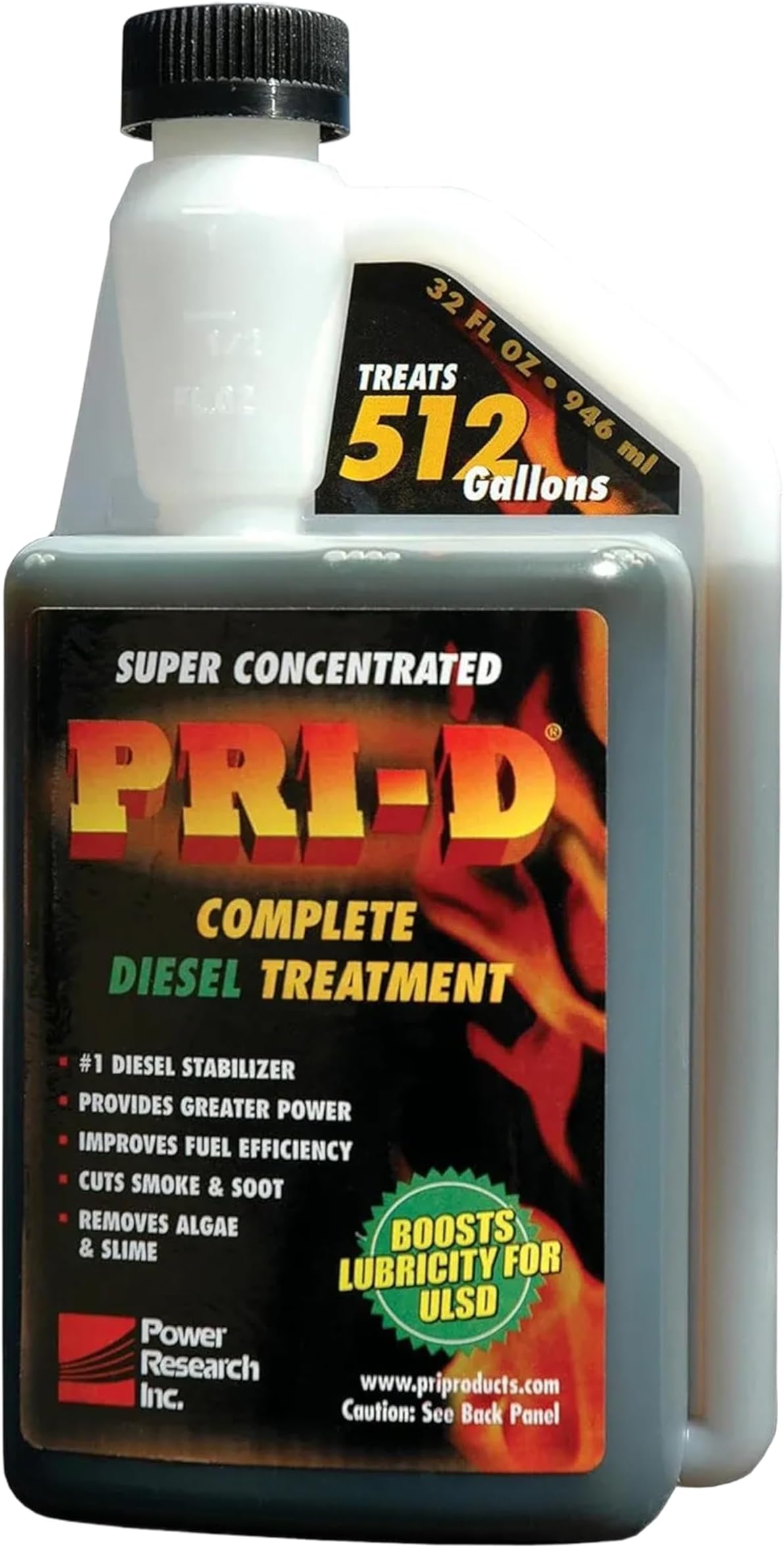 SAFECASTLE PRI-D 32 Oz Fuel Diesel Treatment for Lubricity & Stability Improved Performance, Maintenance, and Emissions Reductions, Maximum Lubricity Protection, Super Concentrated & Safe Pack of 1