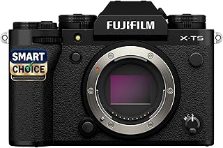Fujifilm X-T5 40MP APS-C X-Trans Sensor|Smartchoice|Pixel Shift|IBIS System|Ultra high Resolution mirrorless Camera|6.2k 30p|Subject Tracking|Touchtracking|Quick Lever for Photo/Video-Black