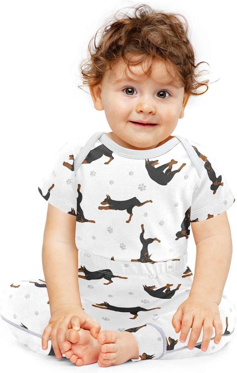 vvfelixl Baby Bodysuits Pants Sets Gnome Mushroom Short Sleeve Baby Clothes for Boys Girls 3M - Image 2