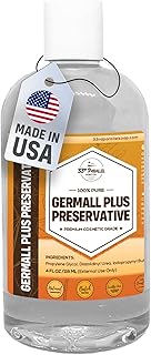 GERMALL PLUS PRESERVATIVE Liquid (4 oz) Paraben-Free; Formaldehyde-Free; Water & Oil Soluble | Suitable for Soap Making, Lotions, Conditioners, Creams | Keeps Products Fresh & Safe | 4 OUNCES