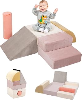 BanaSuper 5PC Climbing Toys for Toddlers, Kids Foam Blocks with Cylinder