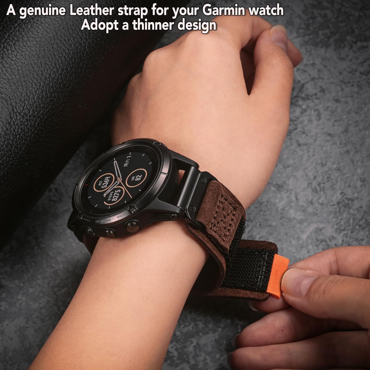 Compatible With Garmin Watch Band, Super Rugged Nylon Sports Strap With Woven Loop Design, For Fenix/Forerunner/Approach/MARQ/Quatix/D2 Series Tough Replacement Band For Men
