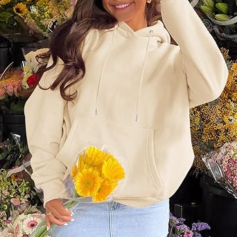 KIEKIECOO Graphic Hoodies With Designs for Teen Girls Aesthetic Cute Oversized Fall Sweatshirts Love Never Fails for Women