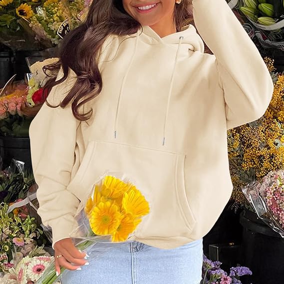 KIEKIECOO Graphic Hoodies With Designs for Teen Girls Aesthetic Cute Oversized Fall Sweatshirts Love Never Fails for Women