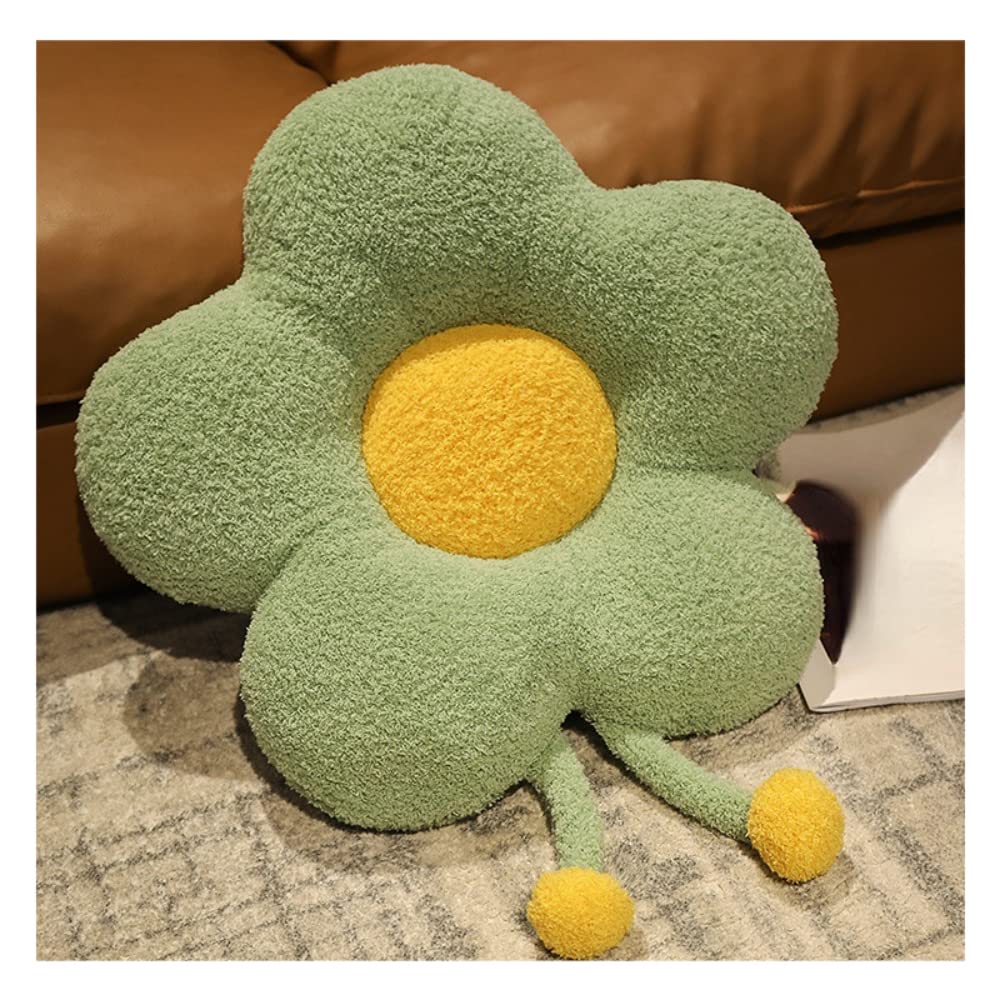 SSDHUA Cat Nest Interesting Flower Cat Sofa Bed Cute and Comfortable Pet Cat Bed Thickened Non-Slip Soft Cat and Dog Mat Indoor Cushion Suitable for Small Cats and Dogs (Green)