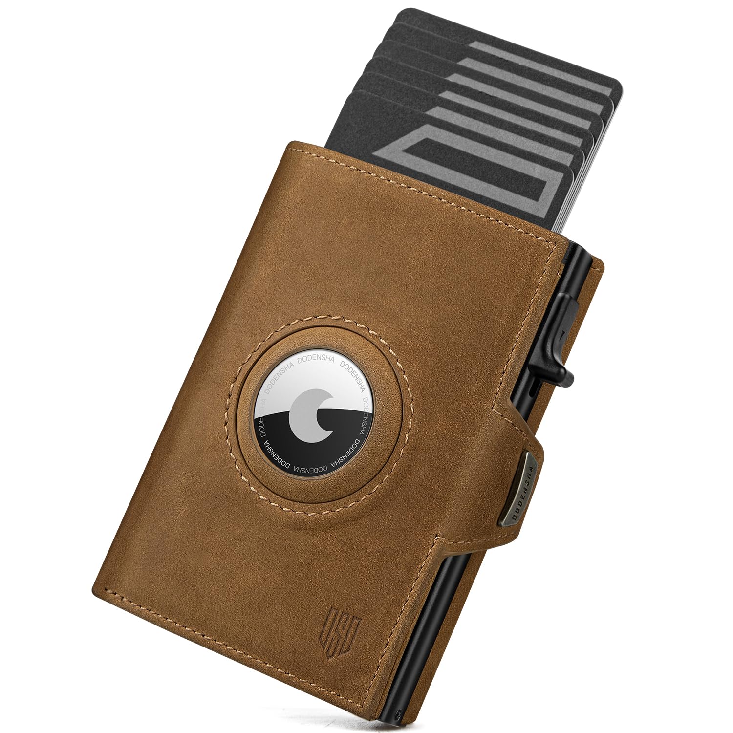 DODENSHA Pebble Airtag Wallet I Geldbörse mit Knöpfen I Smar