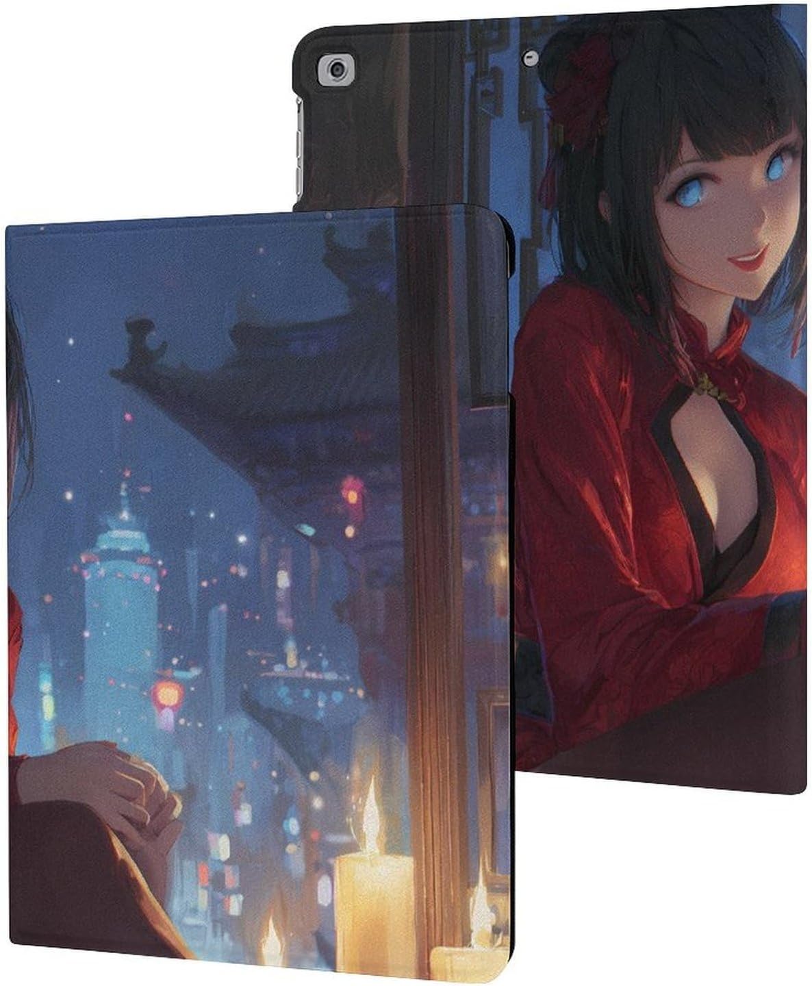 Anime Girls Wearing Black Stockings Slim Case Shockproof Waterproof Protective Cover Stand