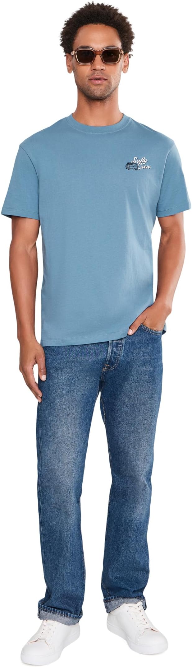 Мужская футболка Salty Crew Truck Bed Short Sleeve, цвет: Серый — фото 5