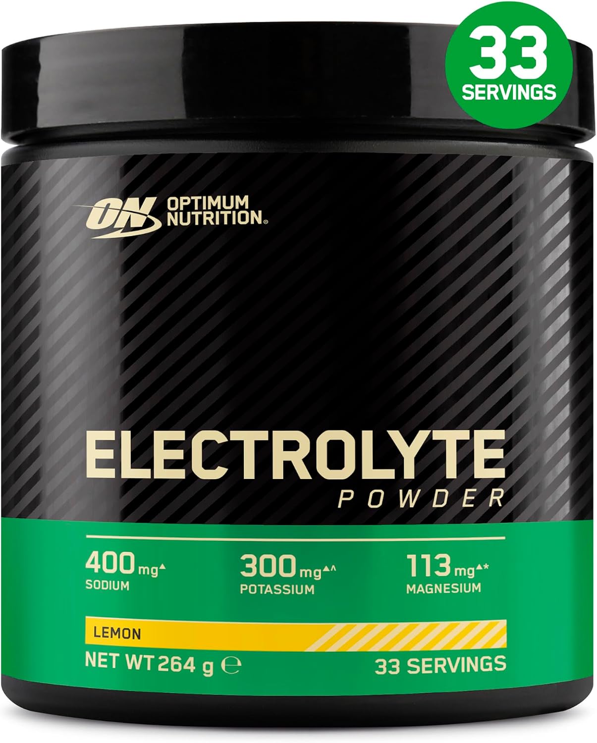 Optimum Nutrition Electrolyte Powder, Lemon Ready-to-Mix Formula, Sodium Magnesium Potassium Food Supplement for Workouts and Intense Training, 264 g, 33 Servings