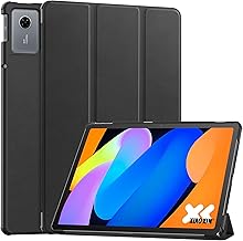 For Lenovo TAB8 Case Lenovo TAB8 Type 11 Cover PU Lightweight Thin Shockproof [Kibnco] Scratch Resistant Leather Smart Cover Hard Back Trifold Stand Auto Sleep Wake Function Smart Case (Black)