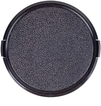 Universal 55mm Center Pinch Snap-On Front Lens Cap for Camera Accessories Replacement Black