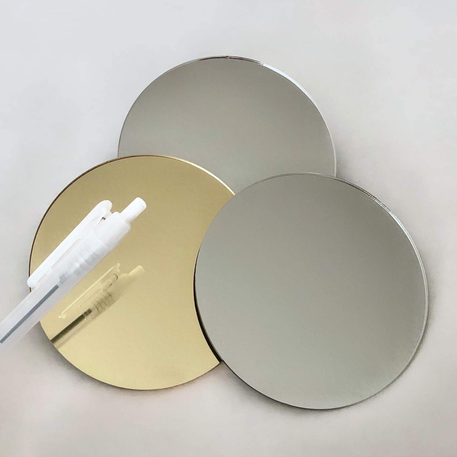 Silver Acrylic Mirror Circle Disc Round, 1 Piece (1/8" Thick Silver Mirror, 11.5" Diameter)