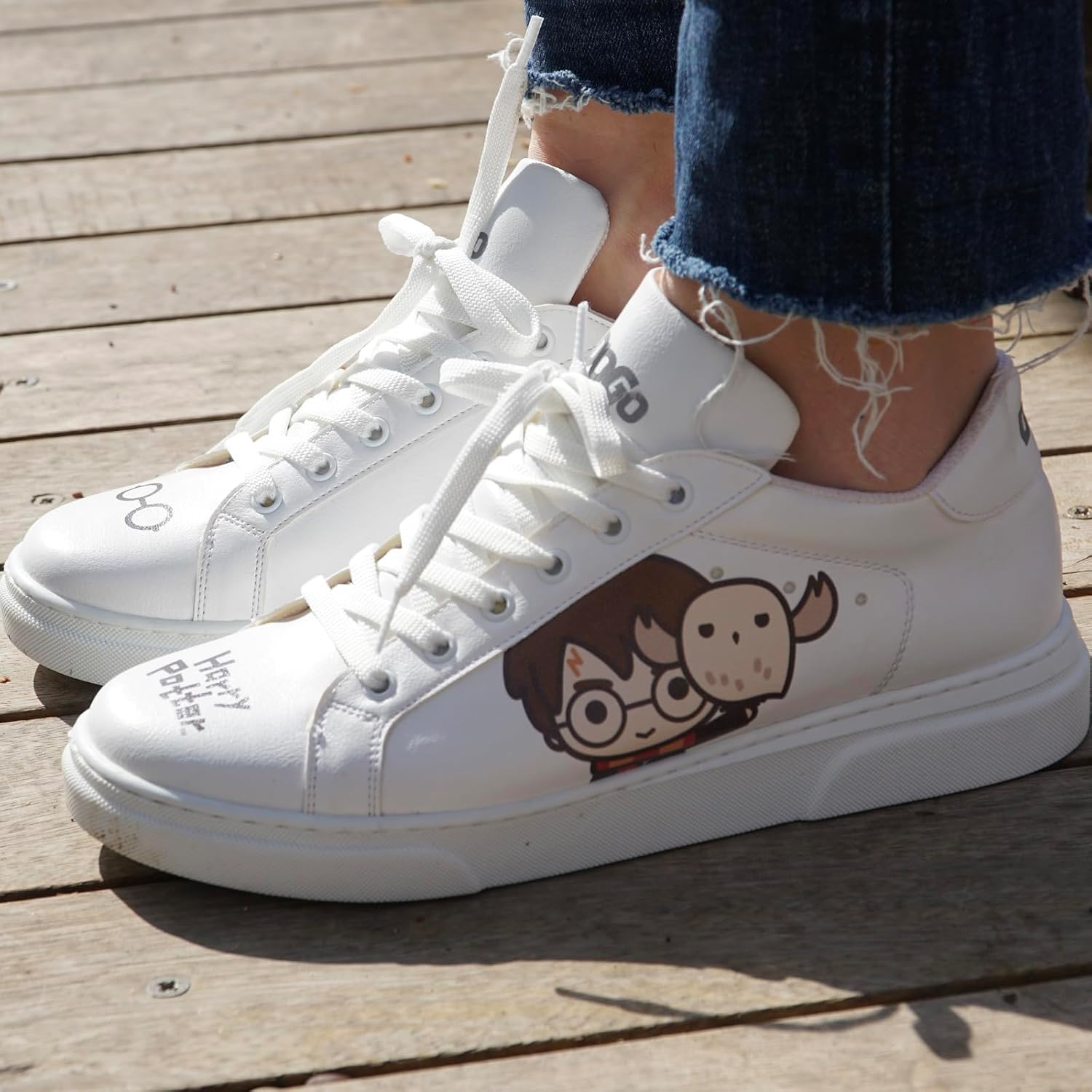 DOGO White Sneakers for Women - Handmade Women's Fashion Sneakers, Vegan Leather and Unique Design, Comfortable Shoes for Women, Ace Sneakers