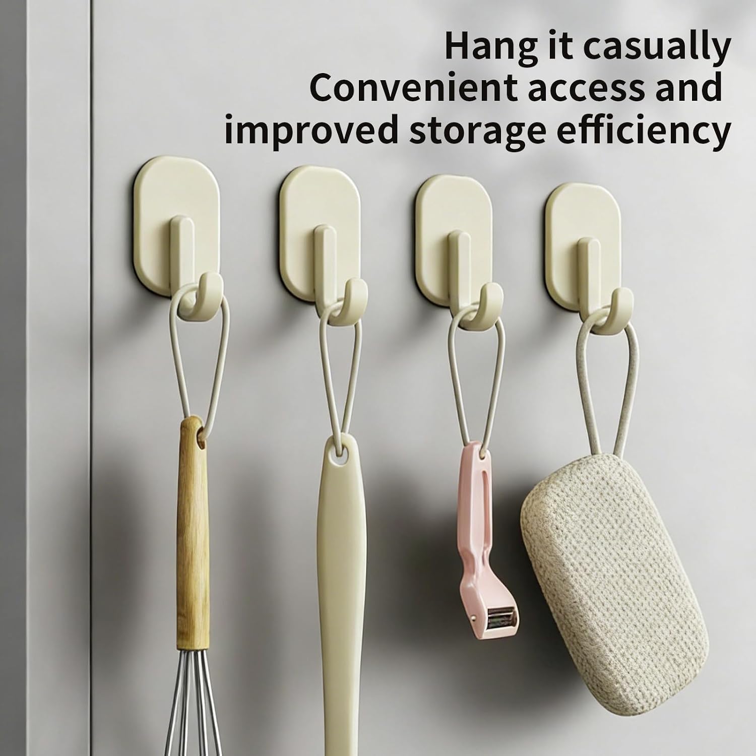 3-Pack Magnetic Hooks, White