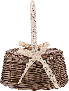 Cabilock Flower Basket Portable Storage Basket Decorative Flower Arrangement Basket