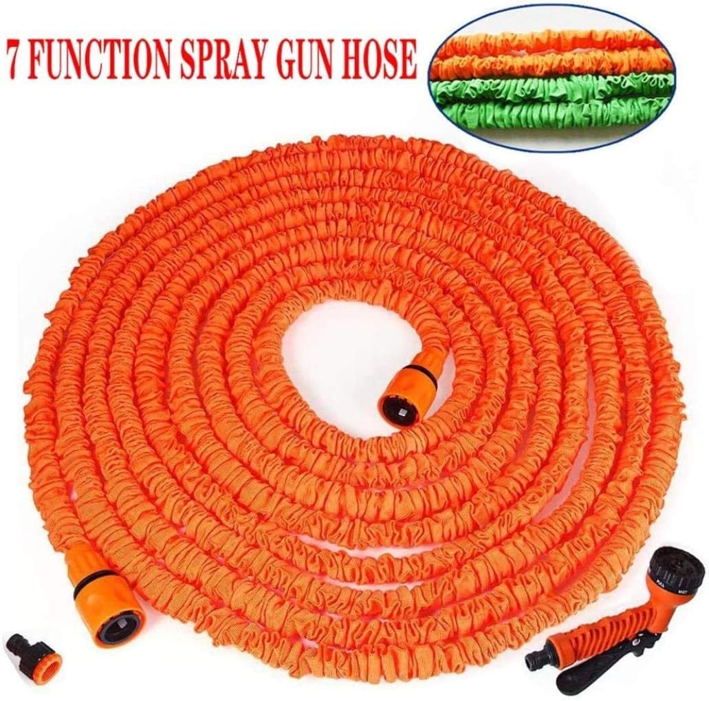 Amazon Co Jp 拡張可能なホースは 光漏れ防止洗車水道管消失のための銃柔軟な多機能コンパクトwitchlight柔軟クリーニングベイスプレー 100ft 30m ホーム キッチン