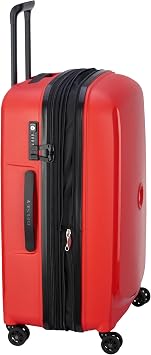 DELSEY Paris - Belmont Plus - Hard Case, Mandarin Orange, L Extensible (71 cm) Recyceltes Material, Extensible