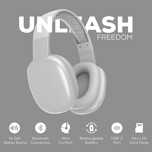 Miniatura 3 de Gabba Goods Auriculares inalámbricos Bluetooth con micrófono - Auriculares inalámbricos - Reducción de ruido - Bluetooth, con cable, micro SD