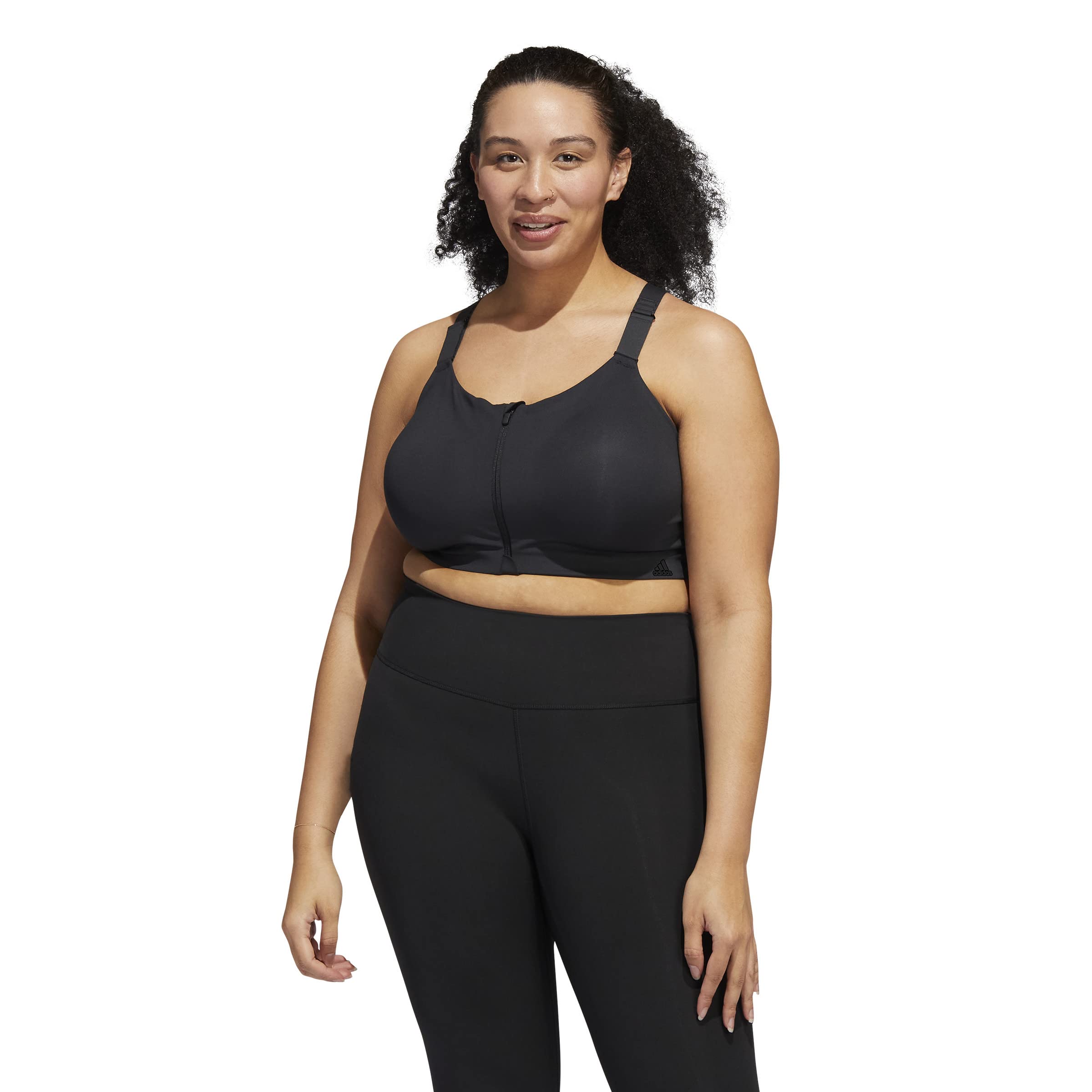 Adidas HF7838 TRN HS Zip PS Reggiseno Sportivo Donna Black 7C