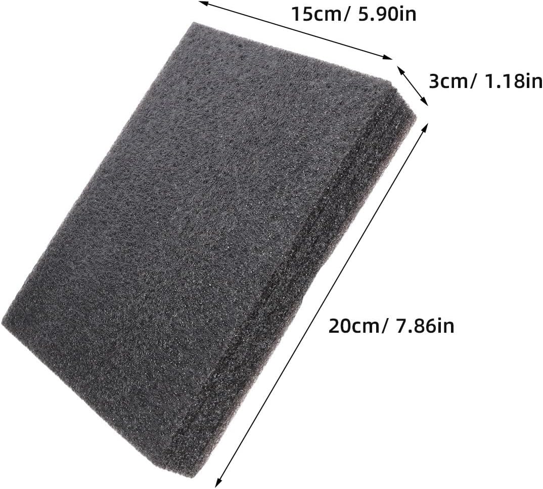 Toddmomy Black Pearl Cotton Foam Sheets for Cushioning 2pcs Tear Resistant DIY Foam Pads and Shipping for Crafts and Packing and Packaging Liners