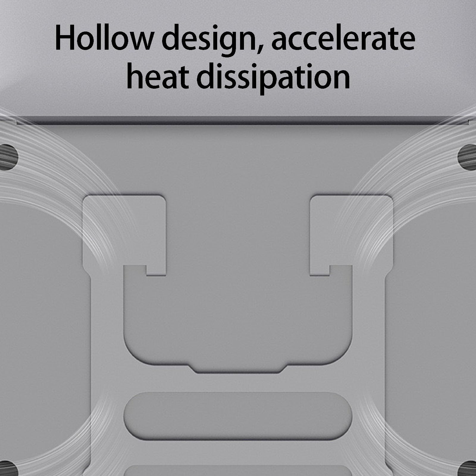 Soporte ergonómico para portátil con estaciones de acoplamiento integradas y 6 ajustes de altura para un cómodo soporte portátil con concentradores