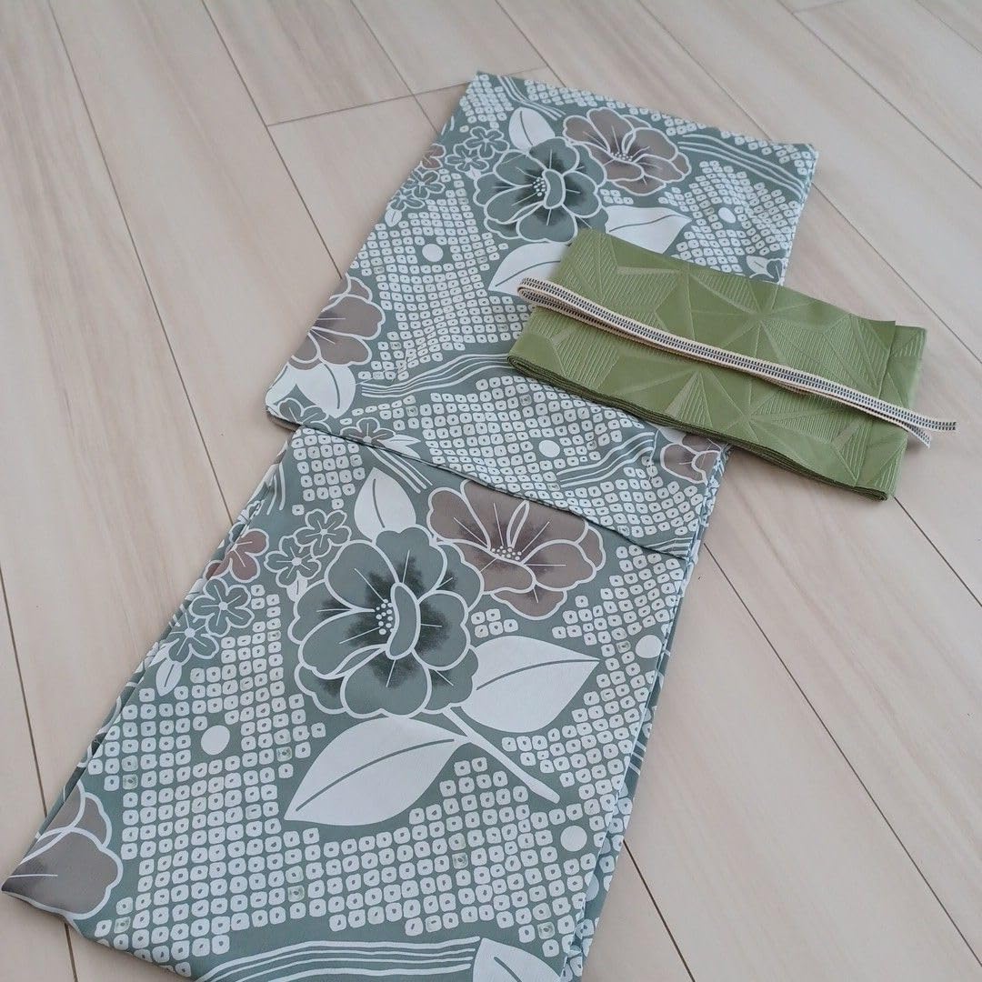 新品☆呉服屋♪吸水速乾・大人上品な夏着物　浴衣３点セット 新品☆呉服屋♪吸水速乾！大人上品な夏着物浴衣3点セット