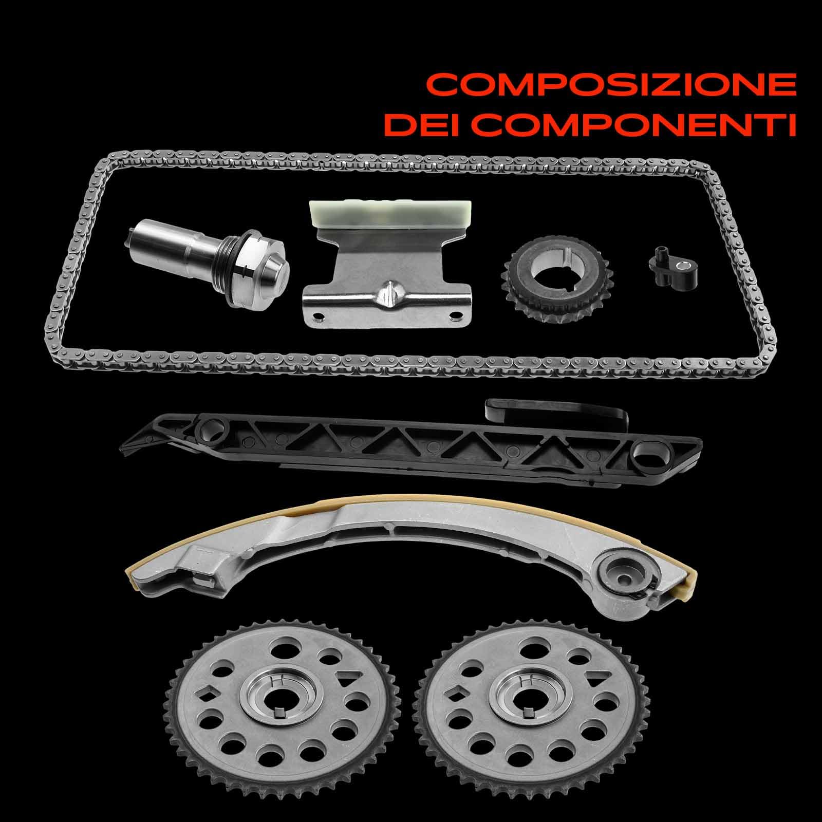 Frankberg Kit catena di distribuzione | Compatibile con: 9-5 YS3G, Astra MK IV (G) Coupé T98, Insignia A Sports Tourer G09, Insegne A G09