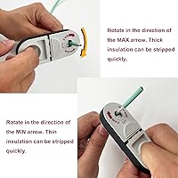 Vista 2 de Universal Network Wire Stripping Tool for Cat5e, Cat 6, Cat 6a, Cat7, Cat 8 - Professional Coaxial Cable Stripper, And Cutters - Utp, Stp, Sftp