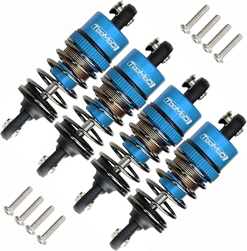 1/10 50MM RC Oil filled Shock Absorbers kit for Tamiya TT-01 TT-02 M03 M04 M05 M06 TA05 110 On Road Car Upgrades Replace Parts Blue