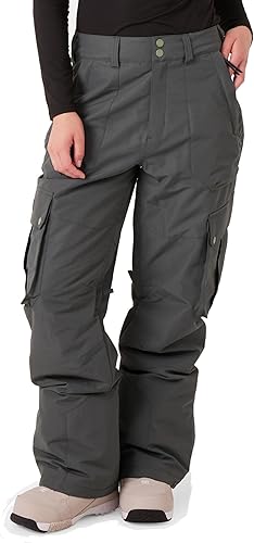 Roxy Women's Trooper Cargo Snow Pant – 10K Waterproof Taped Seams Insulated Ski-