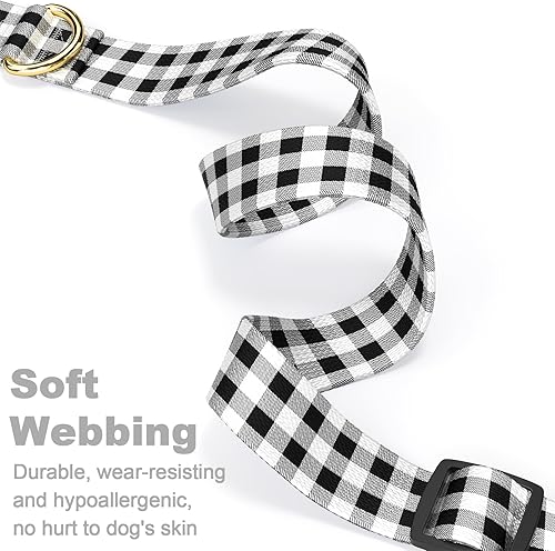 Miniatura 3 de Rnivvi Collar de perro, collar ajustable para perros pequeños, lindo collar de cachorro para perros machos y hembras, collares suaves y resistentes