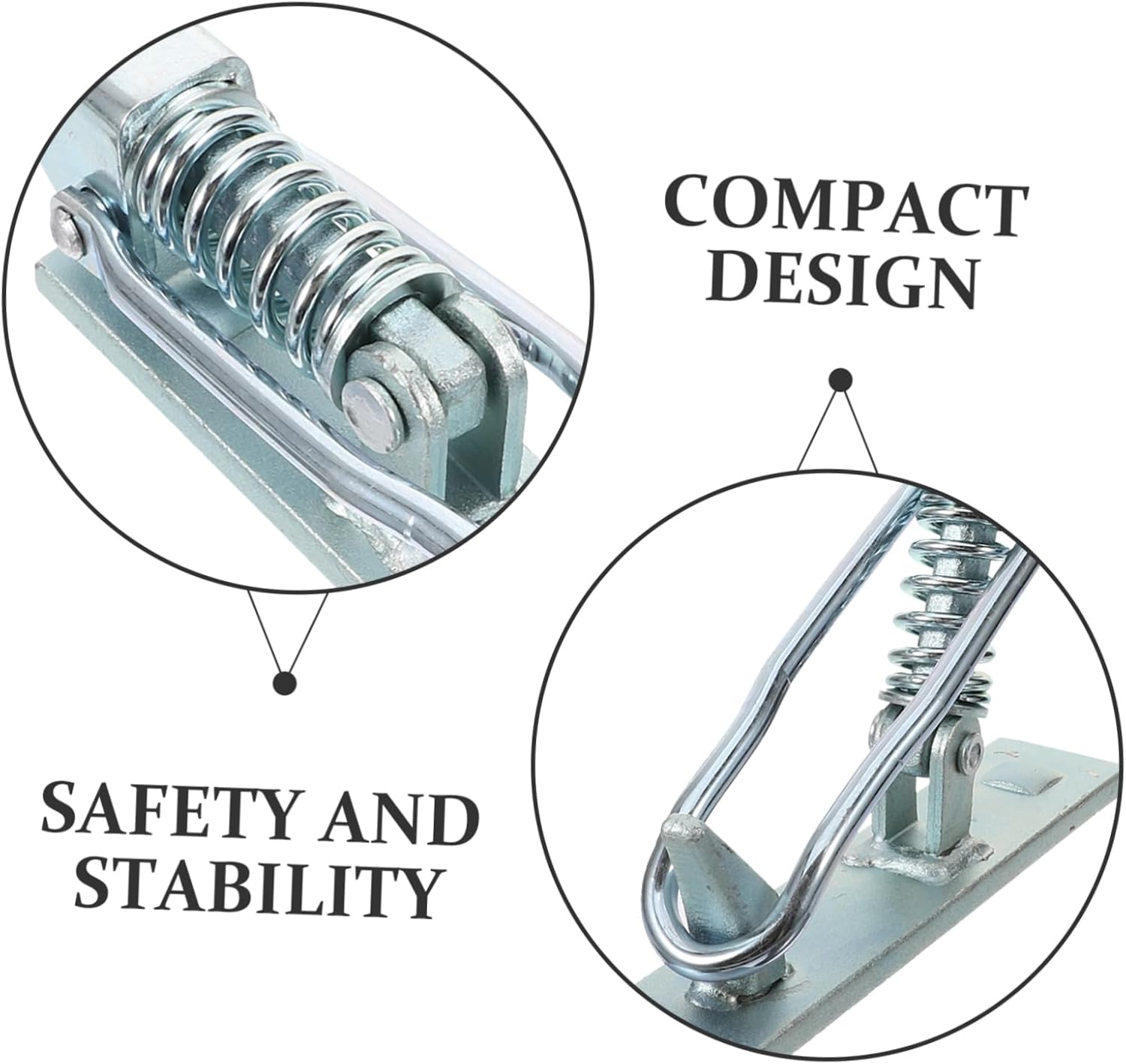 STOBAZA Heavy Duty Spring Hasp Lock for Trailers and Transport Carts Carbon Steel Hitch Security Lock for Securing Cargo and Preventing Theft