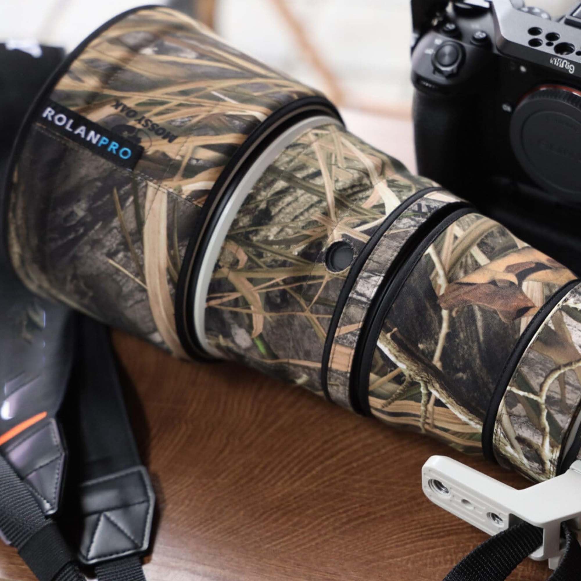 ROLANPRO Housse de Protection pour Sony FE 300mm F2.8 GM OSS, Manteau Camouflage Objectif Anti-Rayures Photographie Animalière - #49 Herbe Séchée