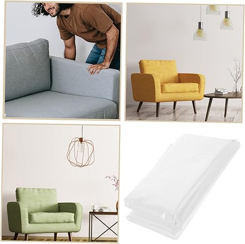 Miniatura 2 de DECHOUS Funda antipolvo para sofá, funda de cama para mascotas, funda de plástico para cama, protectores de muebles de plástico, funda de sofá de