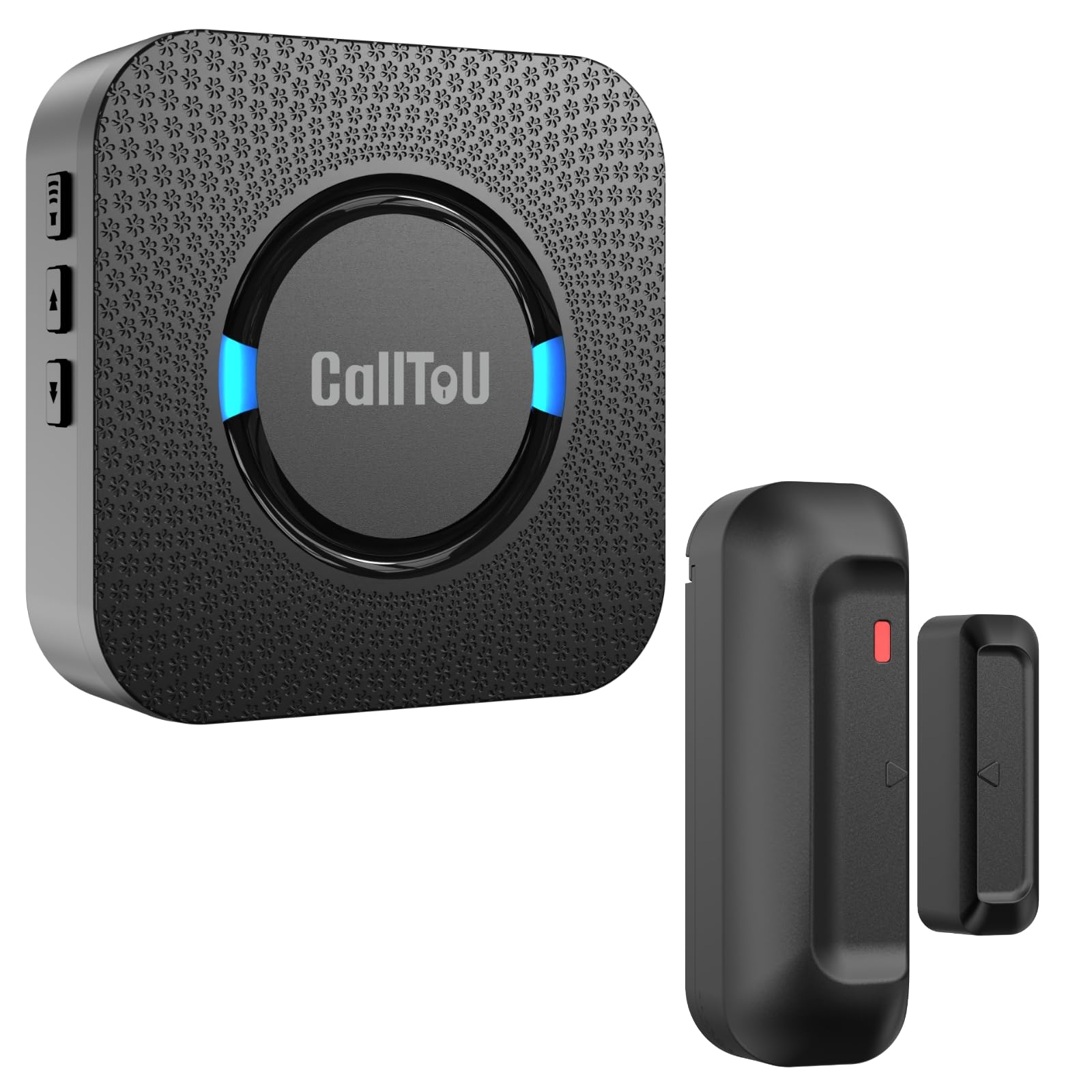 CallToU ドアチャイム ドアセンサー ドア開閉センサー ドアベル ワイヤレス IP55防水 単4電池 LED低電量通知 150m通信 5段階音量 55曲選択 増設可能 開閉センサー ドア開閉チャイム 玄関 店舗 来客センサー チャイム 防犯 見守り 受信機*1 送信センサー*1