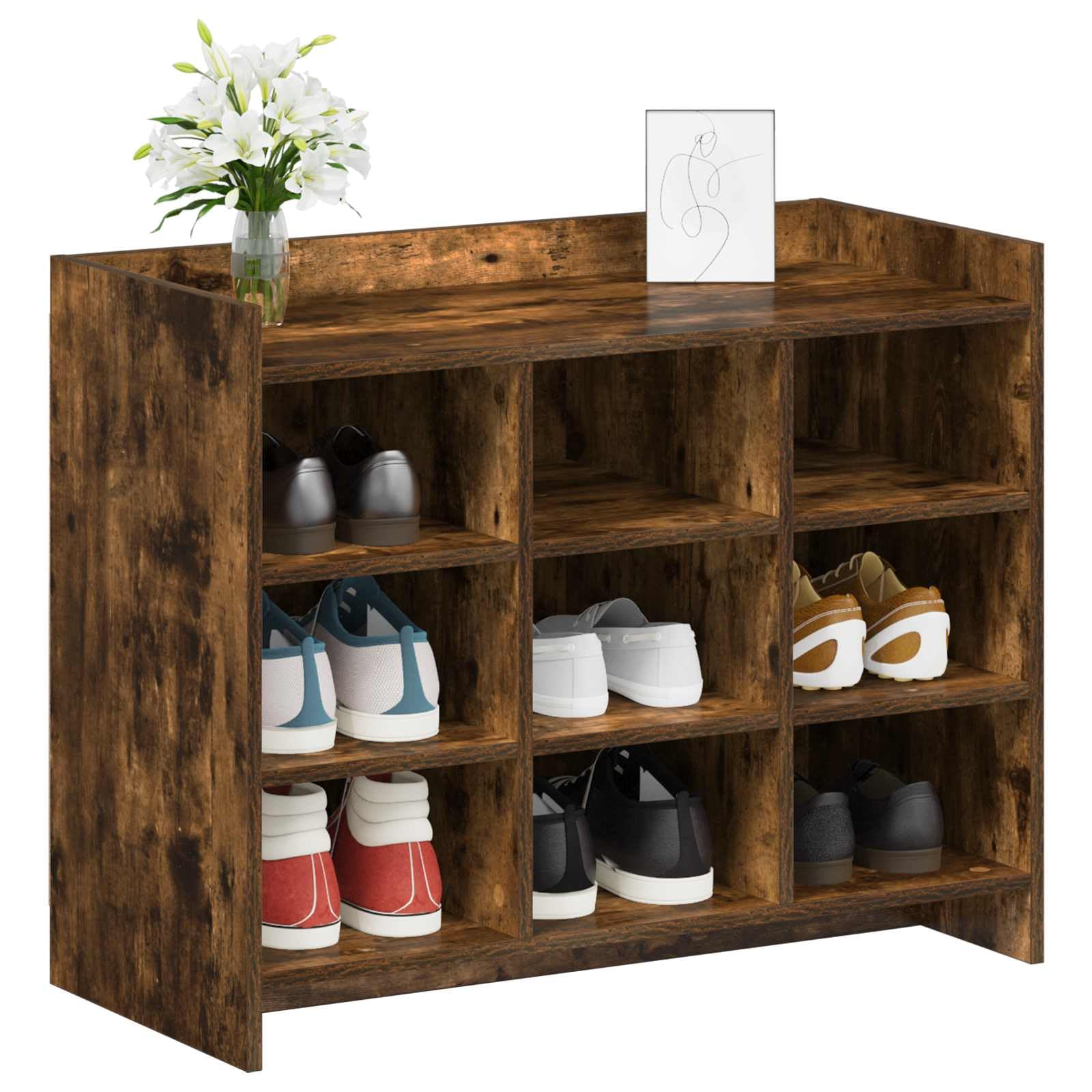 Szafka na buty Dąb dymny 85 x 39,5 x 70 cm