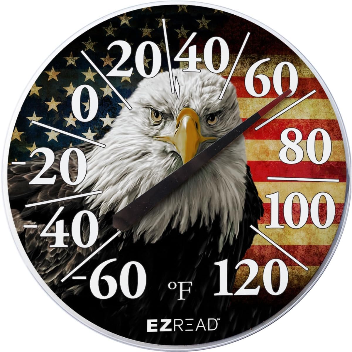 840-1223 12.5 in. Indoor & Outdoor Dial Thermometer - American Eagle - Case of 6