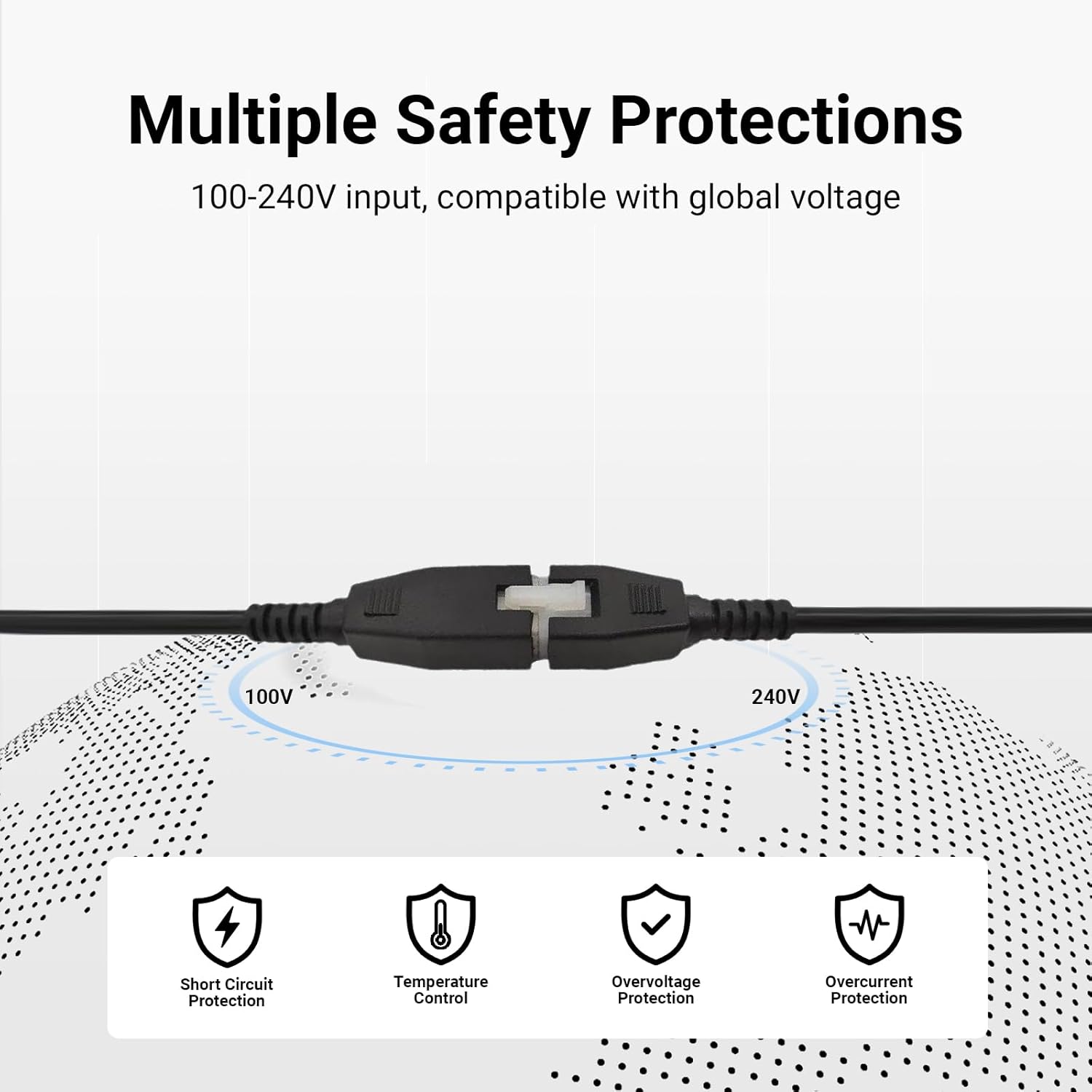 Cable Power Cord 6-Pin for Smart Desk Lifting Desk Push Rod Motor Control - 5557 Rotary Female Cable -Power Signal Extension 1.5M