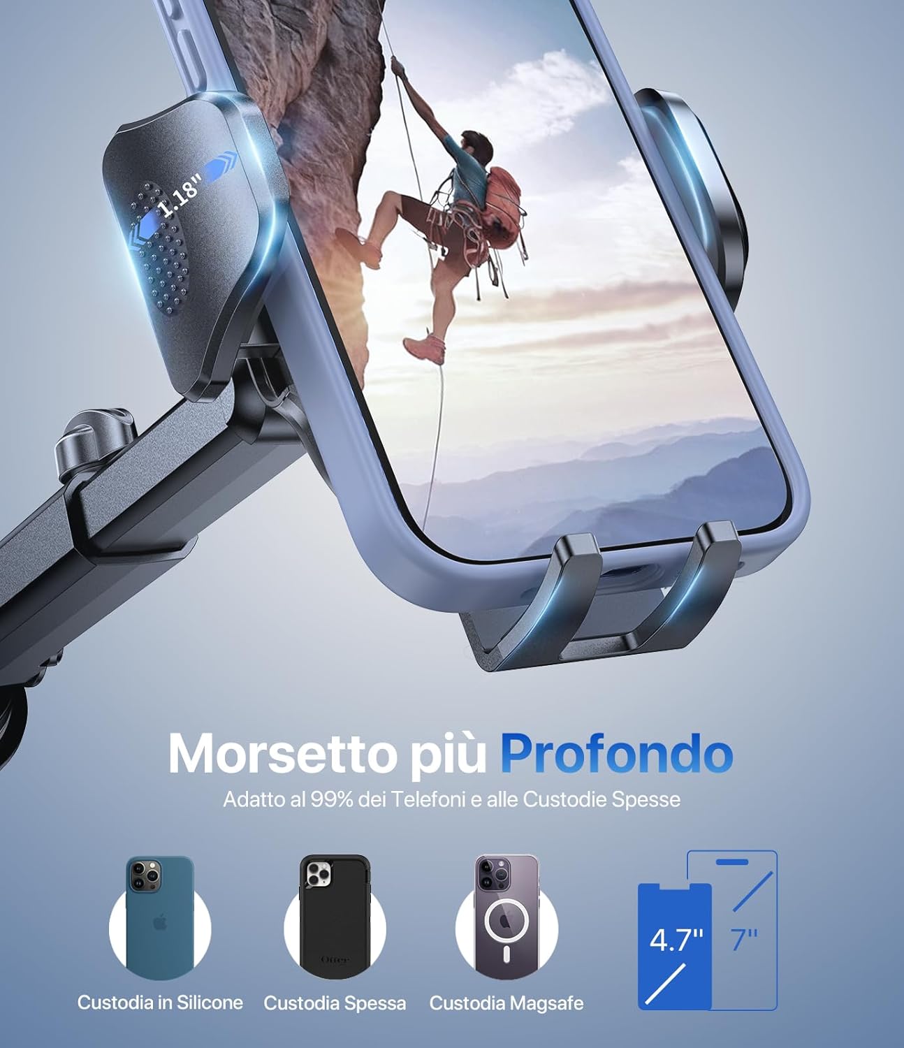 Miracase Porta Cellulare Auto Ventosa Potente immagine 2