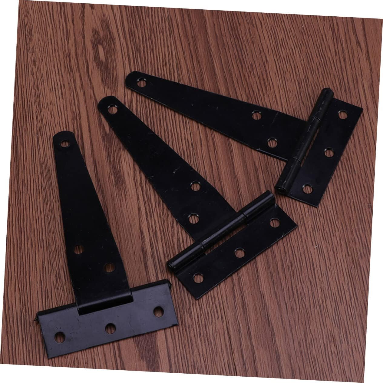 2pcs Strap Gate Hinges Coated Shed Door Hardware Rotatable Design Easy to Install with Screws for Garden Gates Fences and Sheds