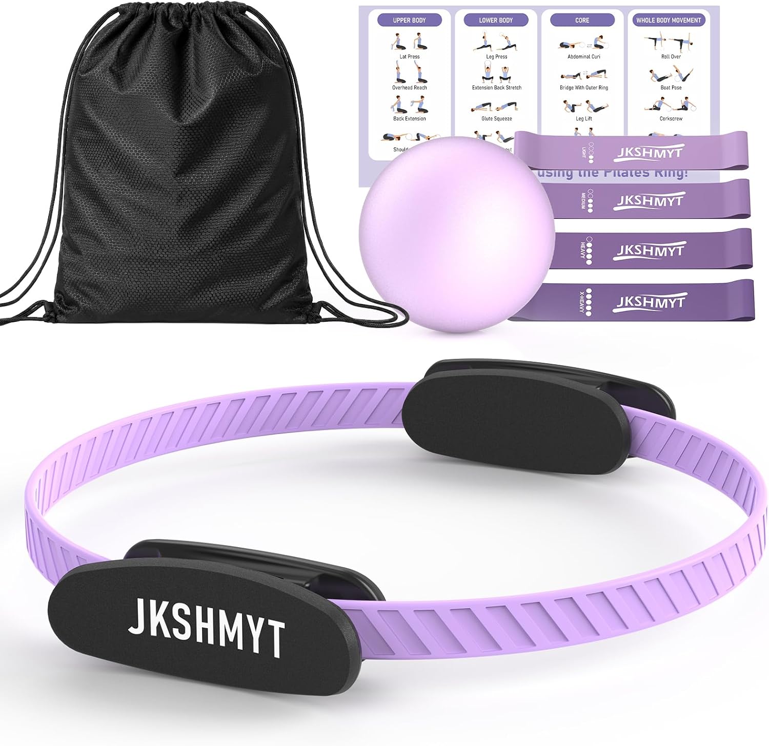 JKSHMYT Pilates Ring Kit for Women