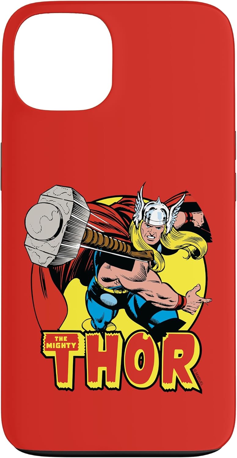 iPhone 15 Marvel The Mighty Thor Logo Portrait Case