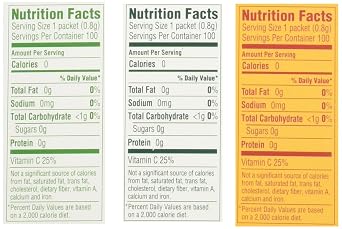 True Lemon, True Lime & True Orange Dispenser Packets 100ct each (3pk)
