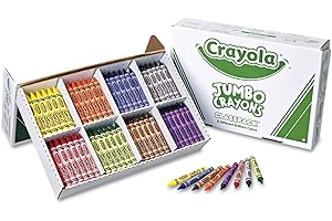 Crayola Crayons Jumbo Classpack: 25 of 8 Bright Colors (200 Count)