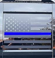 Vista 4 de Xinghe Calcomanías para Nissan Frontier 2013-2022, calcomanías de bandera estadounidense para ventana central trasera de camión